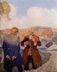Ilustración para Secuestrado de Robert Louis Stevenson de Newell Convers (after) Wyeth