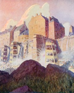 La batalla del castillo de Stirling de Newell Convers (after) Wyeth