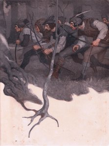 Diseño de la contraportada, 1916 de Newell Convers Wyeth