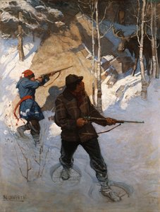 Caza de alces de Newell Convers Wyeth