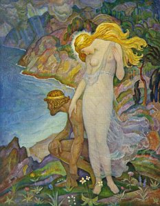 Odiseo y Calipso de Newell Convers Wyeth