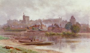 Castillo de Windsor en la penumbra de Newton Benett