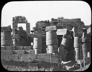 Gran Templo, Karnak, Egipto, c1890 de Newton and Co