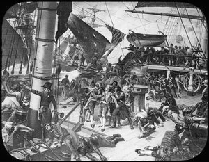 La cubierta del HMS Victory