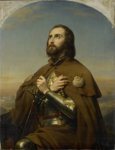 Eberhard (1445-96), duque de Würtemberg, como peregrino en Tierra Santa