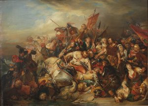 La Batalla de las Espuelas de Oro el 11 de julio de 1302