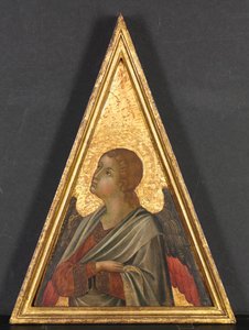 Pináculo con Ángel, c. 1340 de Niccolò di Segna