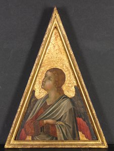 Pináculo con pareja de ángeles, c. 1340 de Niccolò di Segna