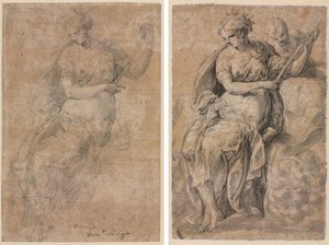 Allegorical Figure (recto and verso) 