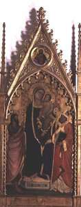 Madonna y Niño con Santos de Niccolo di Pietro Gerini