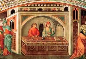 Historia de San Mateo (detalle) de Niccolo di Pietro Gerini