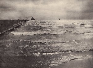 Verano, lago Ontario (foto en blanco y negro) de Nichol Elliot