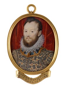 Robert Devereux, II conde de Essex, c.1590 (acuarela) de Nicholas (school of) Hilliard