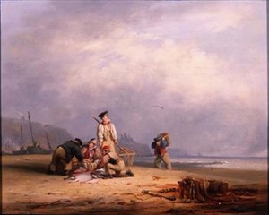 Pescadores clasificando la captura del día de Nicholas Condy