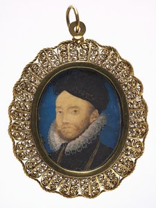 Retrato de un hombre, 1590s de Nicholas Hilliard