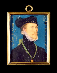 Retrato de un hombre desconocido, de 24 años, 1572 de Nicholas Hilliard