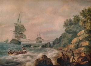 En el Canal de Bristol, 1787 de Nicholas Pocock