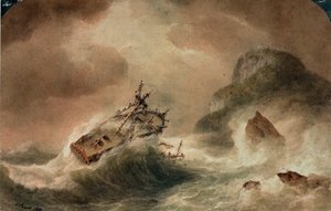 El naufragio del "Britannia de Nicholas Pocock