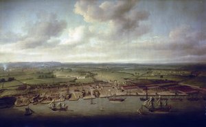 Los muelles y dársenas de Woolwich (Inglaterra), astillero de los edificios reales desde el siglo XVI de Nicholas Pocock