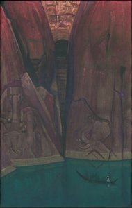 Ashram, serie "Ashrams", 1931 de Nicholas Roerich
