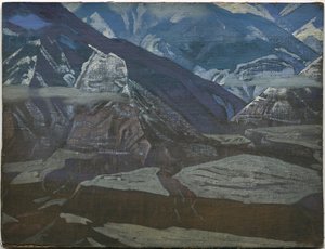 Fuerte Bharagarh, serie "Kulu", 1929 de Nicholas Roerich