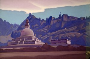 Túmulo funerario, Ladakh, 1937 de Nicholas Roerich