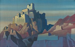 Castillo en Ladakh, 1933 de Nicholas Roerich