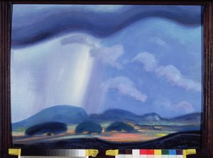 Chikus macho. Oeuvre de Sviatoslav Nikolayevich Roerich (1904-1993), huile sur carton