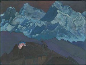Flor de fuego, serie "Su país", 1924 de Nicholas Roerich