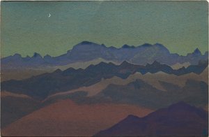 Himalayas, cerca de Sandakphu, 1936 de Nicholas Roerich