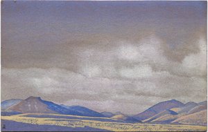 Mongolia, Colinas de Chahar, 1936 de Nicholas Roerich