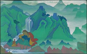 Padma Sambhava, serie "Banderas del Este", 1924 de Nicholas Roerich