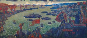 Listo para la Campaña El Mar Varego, 1910 de Nikolai Konstantinowitsch Roerich