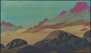 Rocas de Ladakh, 1932 de Nicholas Roerich