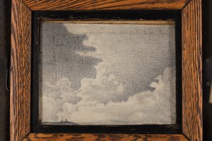 Boceto de paisaje y nubes, c.1917-19