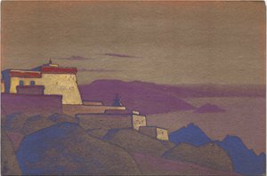 Tíbet, Monasterio Gelukpa, 1936 de Nicholas Roerich