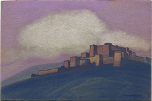 Fortaleza tibetana, 1936 de Nicholas Roerich