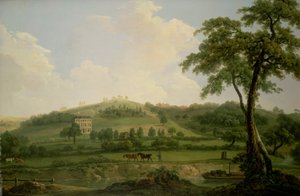Vista de Oakage Hall, Colwich de Nicholas Thomas Dall