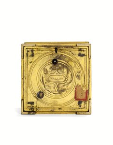 Reloj de mesa horizontal grabado de Isabel I, c.1590-1600 de Nicholas Vallin