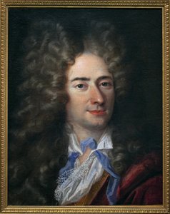 Retrato de Jean de La Bruyere (Labruyere) (1645-1696), escritor moralista. Pintura atribuida a Nicolas de Largilliere (1656-1746). Museo de Bellas Artes de Quimper de Nicholas de (attr. to) Largilliere