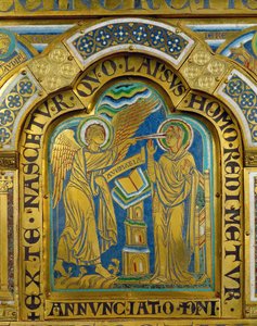 La Anunciación, del Altar de Verdún ... de Nicholas of Verdun