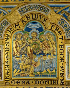 La Última Cena, del Altar de Verdún ... de Nicholas of Verdun