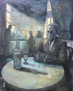 Aguardiente, 2018-23 (óleo sobre tabla) de Nick Williams