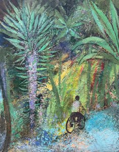 Tropical Spin, 2022-23 (óleo sobre tabla)