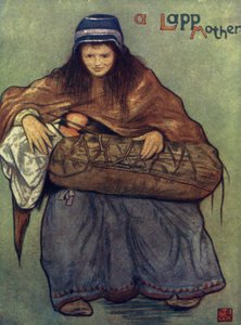 Noruega: Una madre lapona y su hijo de Nico Jungman