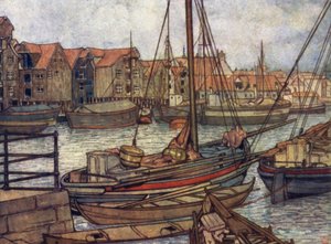 Noruega: Barcos y almacenes de Bergen de Nico Jungman