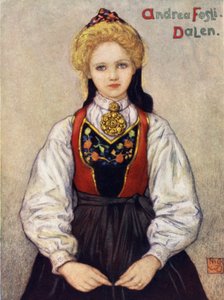 Noruega: Chica del campo de Dalen