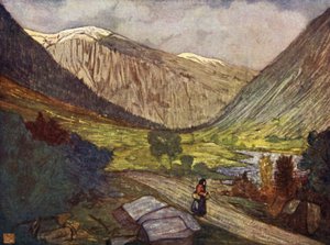 Noruega: Montañas y río en Gjora de Nico Jungman