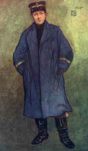 Noruega: capitán noruego (litografía a color) de Nico Jungman