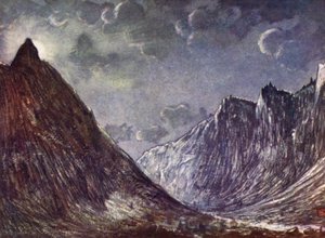Noruega: Romsdals Horn (litografía a color) de Nico Jungman